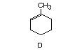Wzór D to 3-metylocykloheksenem