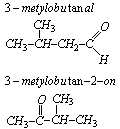 3-metylobutanal i 3-metylobutan-2-on