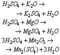 Odp. a) równania reakcji dla kwasu siarkowego: