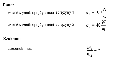 fizyka wzory ściągi zadania prawo Hook'a