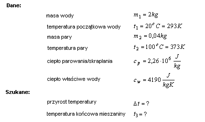 fizyka bilans cieplny termodynamika rozwiązania zadań krzysztof chyla