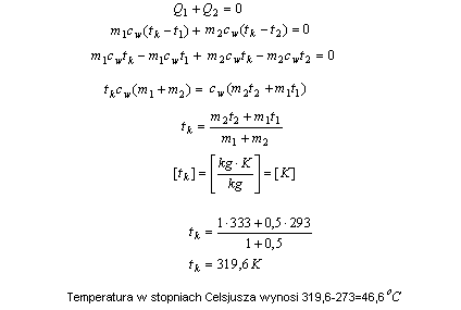 fizyka bilans cieplny termodynamika rozwiązania zadań krzysztof chyla