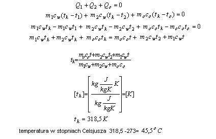 fizyka bilans cieplny termodynamika rozwiązania zadań krzysztof chyla