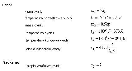 fizyka bilans cieplny termodynamika rozwiązania zadań krzysztof chyla