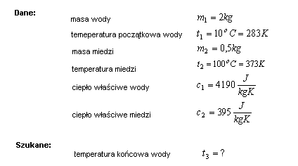 fizyka bilans cieplny termodynamika rozwiązania zadań krzysztof chyla