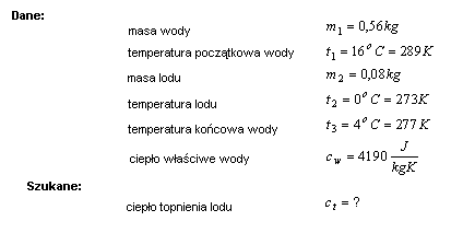 fizyka bilans cieplny termodynamika rozwiązania zadań krzysztof chyla