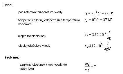 fizyka bilans cieplny termodynamika rozwiązania zadań krzysztof chyla