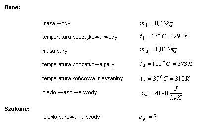 fizyka bilans cieplny termodynamika rozwiązania zadań krzysztof chyla