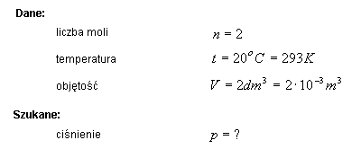 fizyka przemiany gazu doskonałego rozwiązania zadań krzysztof chyla wzory