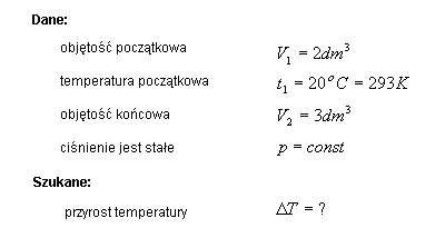 fizyka przemiany gazu doskonałego rozwiązania zadań krzysztof chyla wzory