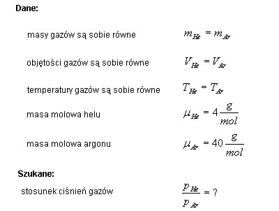 fizyka przemiany gazu doskonałego rozwiązania zadań krzysztof chyla wzory