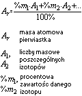 Masa atomowa pierwiastka (Ar)