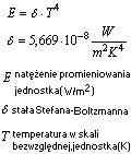 wzór prawo Stefana- Boltzmana