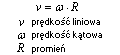 prędkośc liniowa a prędkość kątowa