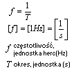 wzór na czestotliwość