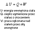 I zasada termodynamiki wzor