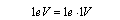 1 elektronowolt (1eV)