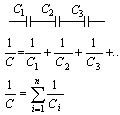 schemat połączenie szeregowe kondensatorów