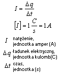 wzór natężenie prądu elektrycznego