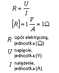 wzór opór elektryczny, prawo ohma