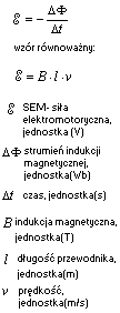 siła elektromotoryczna indukcji, prawo faradaya