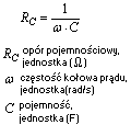 wzór opór pojemnościowy