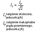 wzór natężenie skuteczne