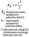 wzór energia potencjalna sprężystości