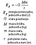 wzór energia potencjalna w polu grawitacyjnym