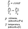 wzor przemiana izochoryczna