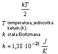 wzor zasada ekwipartycji energii