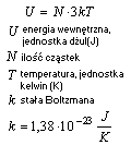 wzor energia wewnętrzna N cząstek gazu trojatomowego