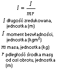 wzor ruch harmoniczny Długość zredukowana wahadła fizycznego