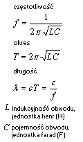 wzor Fala elektromagnetyczna a obwód LC