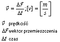 wzór na prędkość